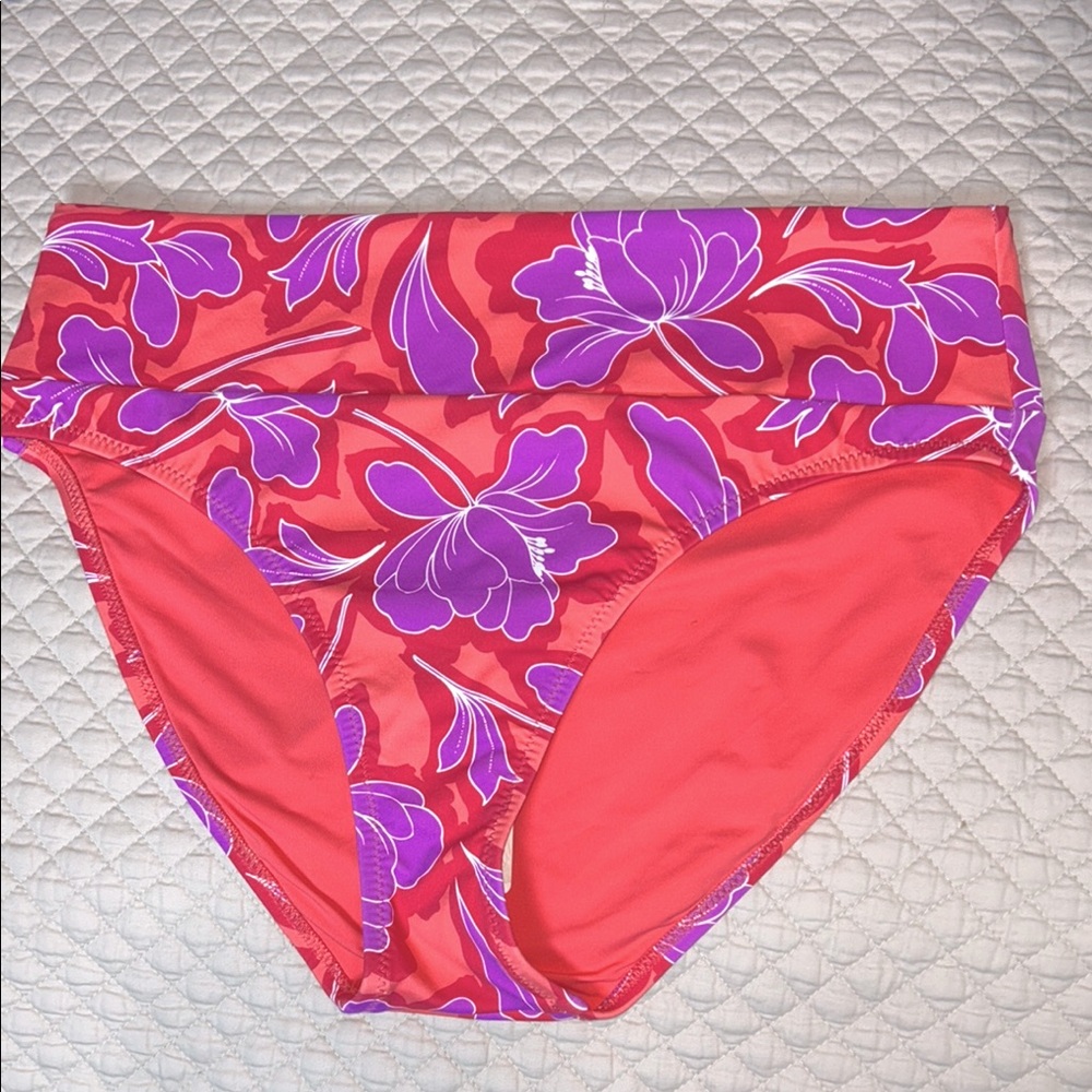 Tommy Bahama Palm Modern Blissful Blooms high waist  Bikini Bottom - Small - New